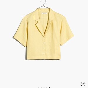 Madewell lite Yellow Short Sleeve Top